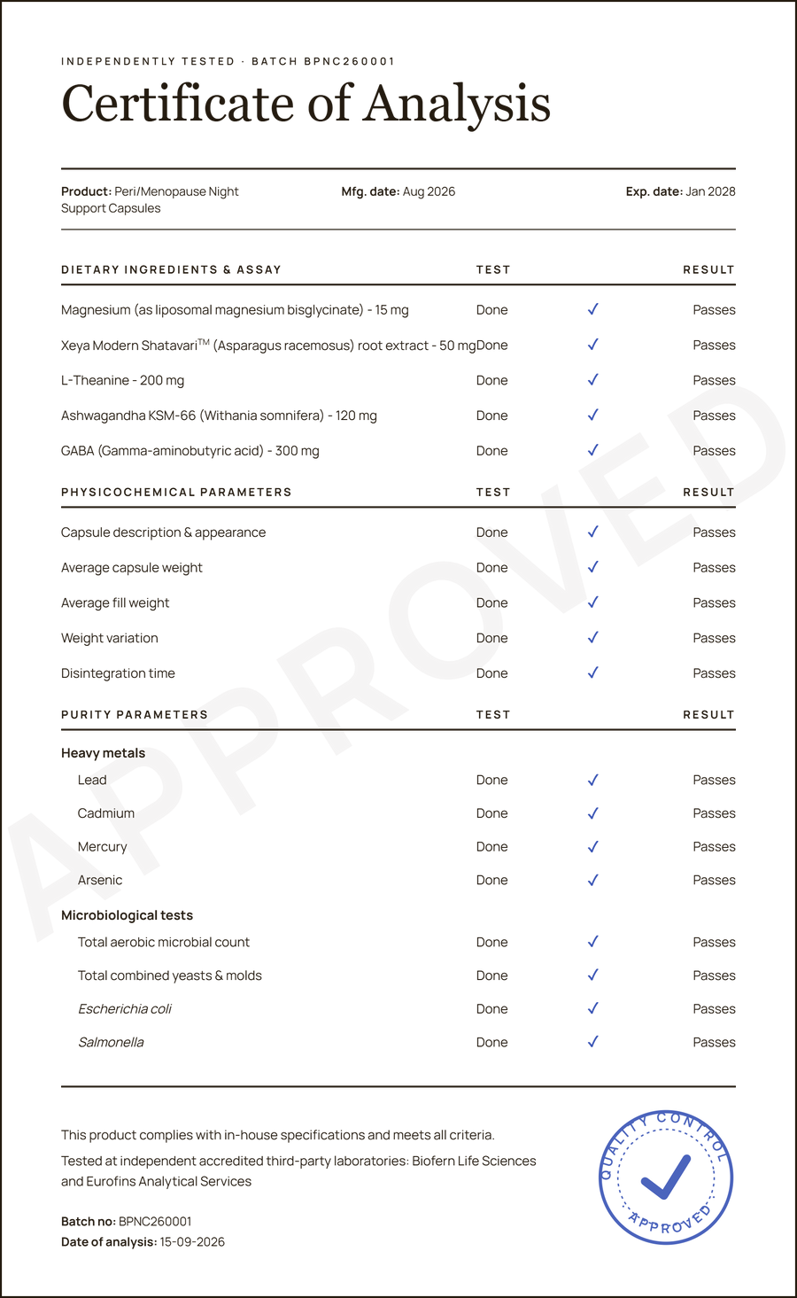 VIEW TEST REPORT